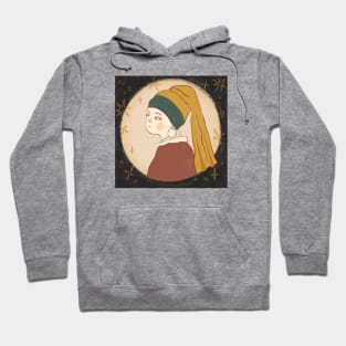 ‏Girl with a Pearl Earring Hoodie